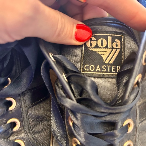 Gola Coaster Satin Navy Sneakers - Picture 7 of 8